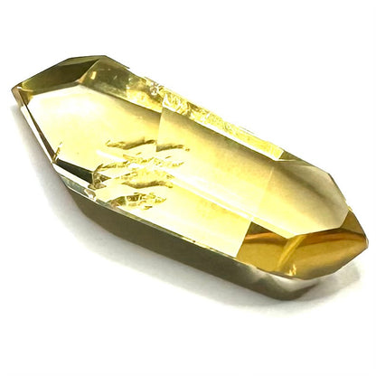 One of a Kind Citrine Rainbow Double Terminated Point Stone-2 1/4 x 3/4" (NC5617)