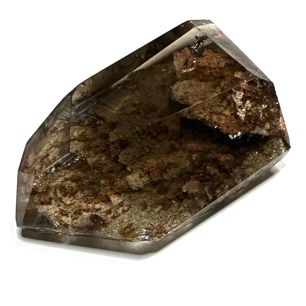 One of a kind Lodalite-Garden Quartz with Rainbow Inclusions Terminated Point Stone-1 1/2 x 1 " (NC5639)