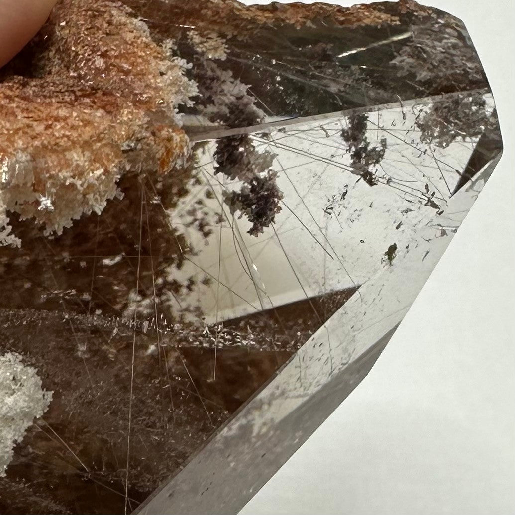 Lodalite Lens | Garden Quartz | Quartz Crystal