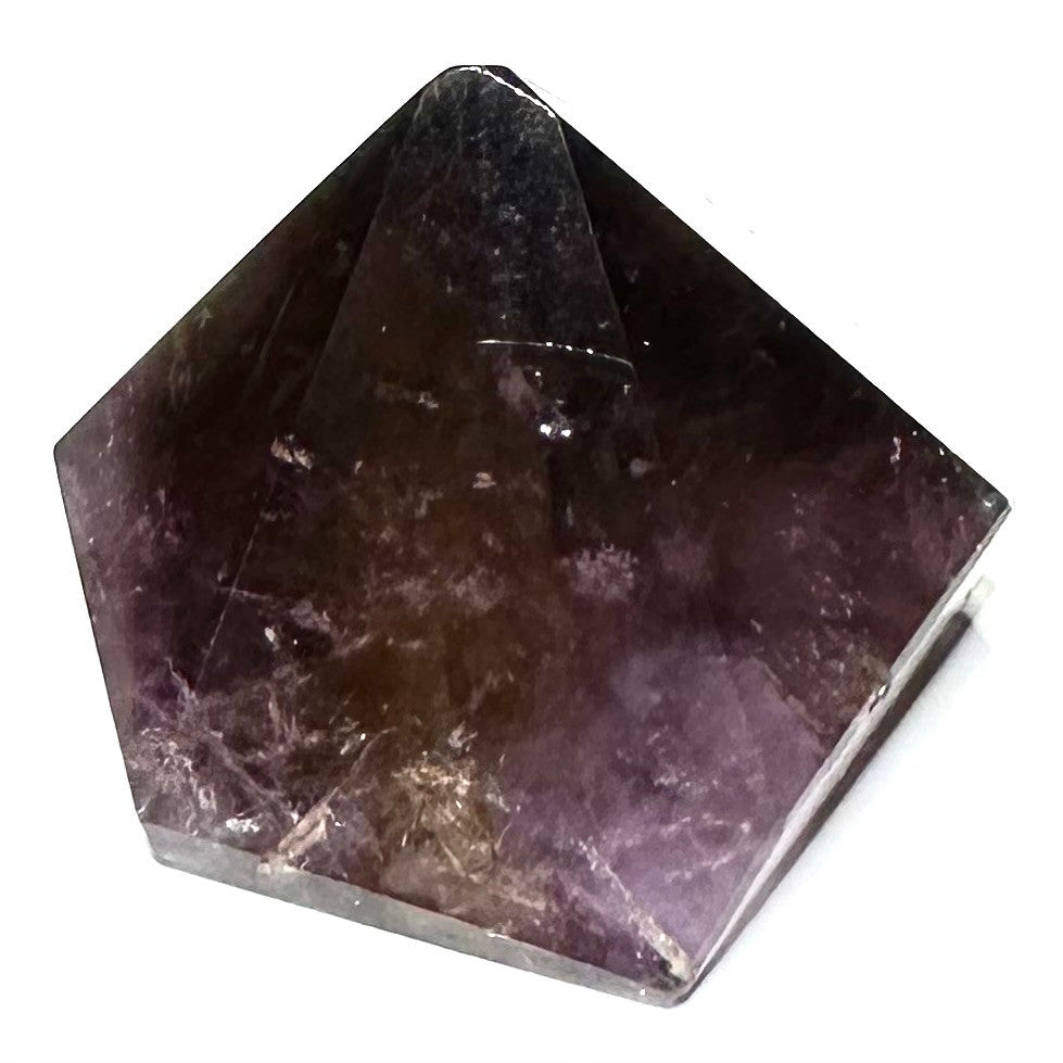 One of a Kind Ametrine with Pyrite & Rainbow Inclusions Freeform Stone-1 3/4 x 1 1/2"