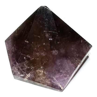 One of a Kind Ametrine with Pyrite & Rainbow Inclusions Freeform Stone-1 3/4 x 1 1/2"