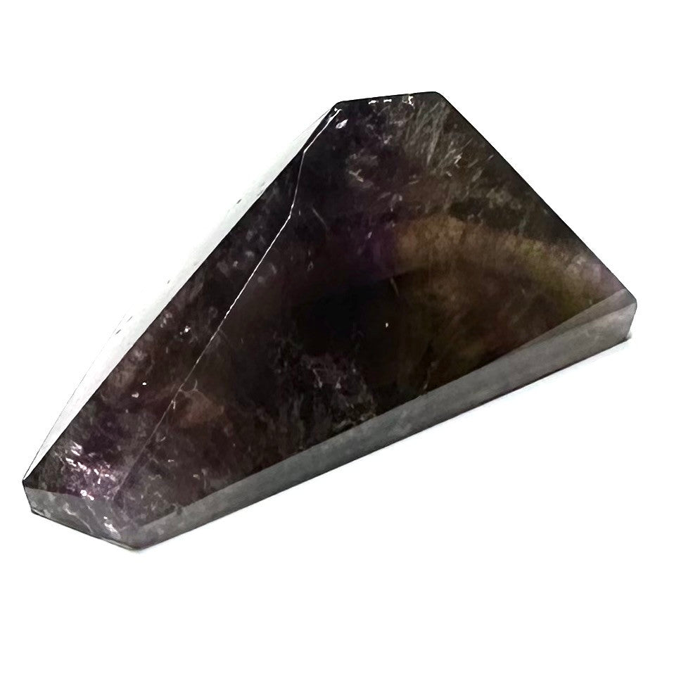 One of a Kind Ametrine with Rainbow Inclusions Freeform Stone-1 1/2 x 3/4"