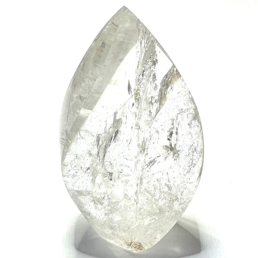 One of a Kind Quartz Crystal with Rainbow Inclusions Flame Tower-3 1/2 x 2"