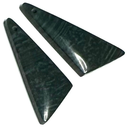 One of a Kind Indonesian Jade Pendant/Earring Pair-30 x 12mm-SP6816