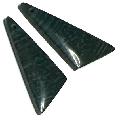 One of a Kind Indonesian Jade Pendant/Earring Pair-30 x 12mm-SP6816