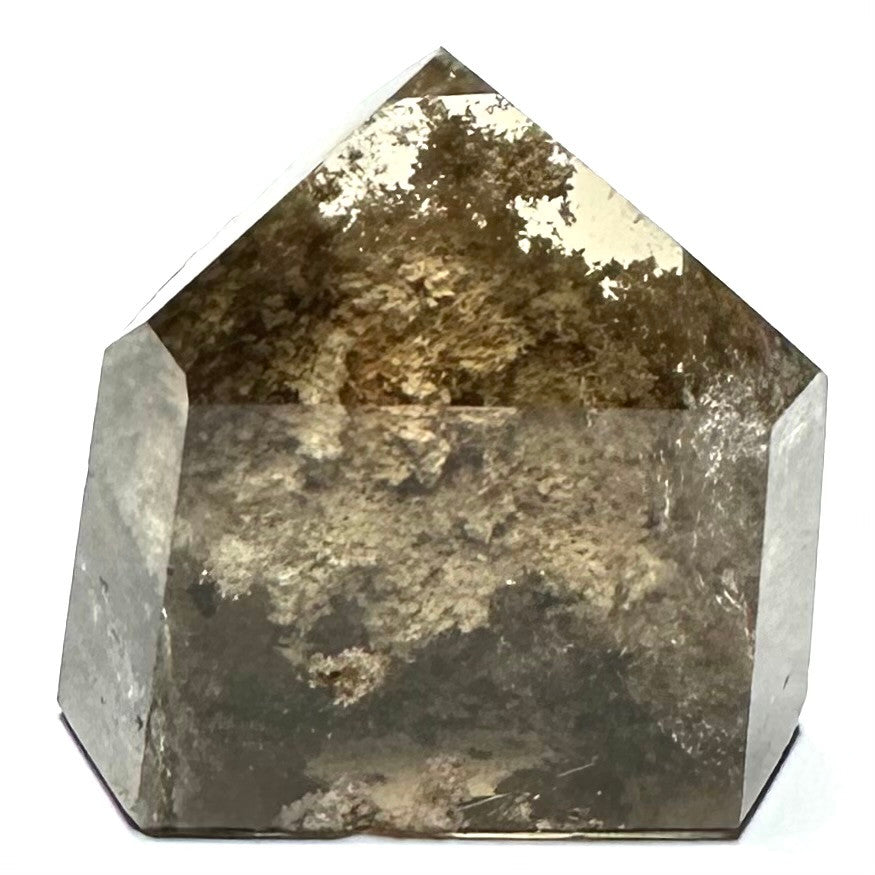One of a Kind Smokey Garden Quartz with Rainbow Inclusions Mini Stone Tower-1 1/2 x 1 1/2