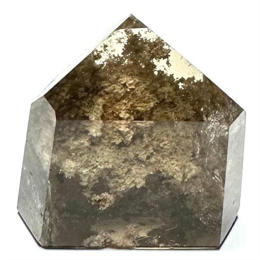 One of a Kind Smokey Garden Quartz with Rainbow Inclusions Mini Stone Tower-1 1/2 x 1 1/2