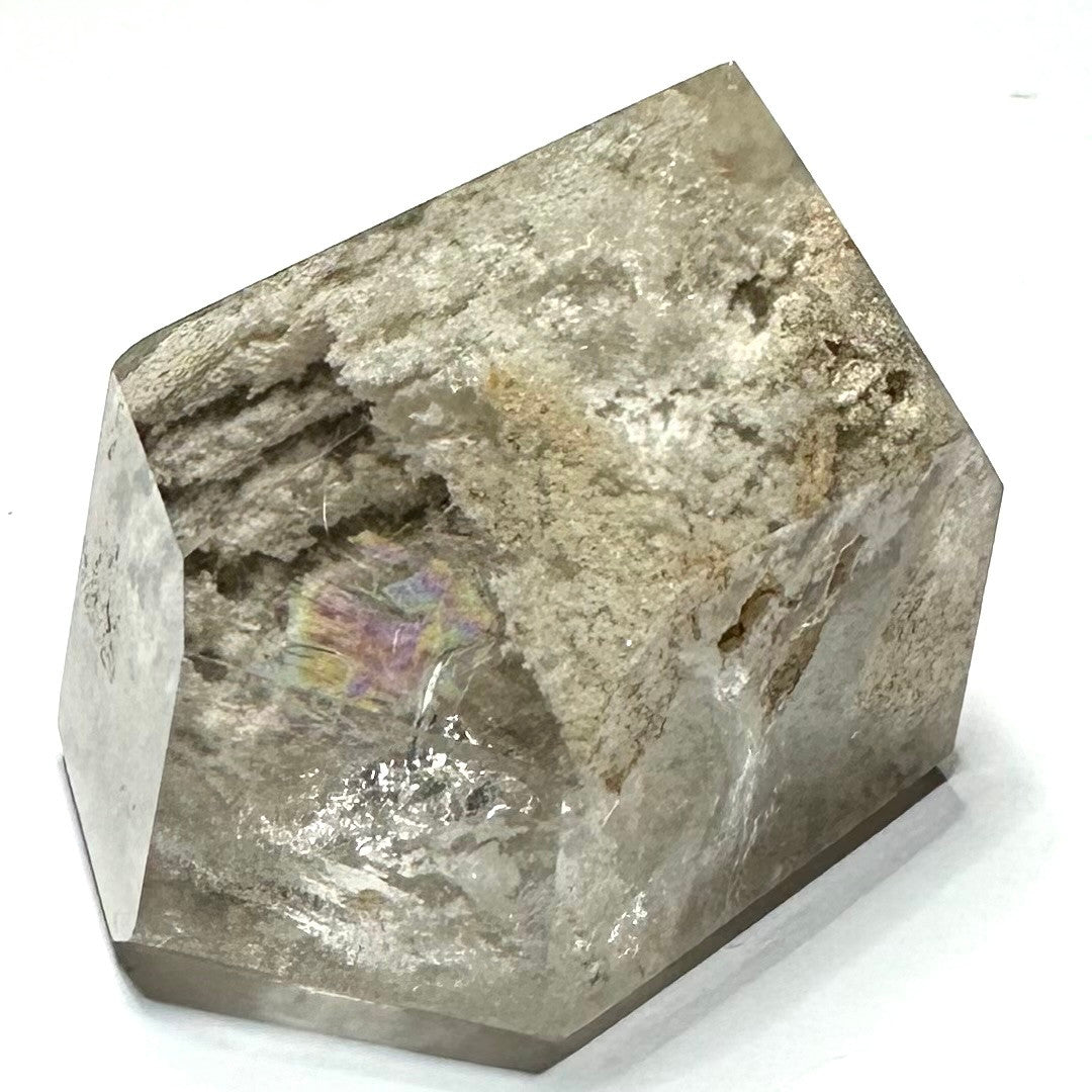 One of a Kind Garden Quartz with Rainbow Inclusions Mini Stone Tower-1 1/2 x 2"
