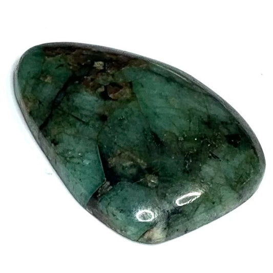 One of a Kind Emerald Matrix Freeform Cabochon-35 x 25mm-AAA Grade (CAB4049)