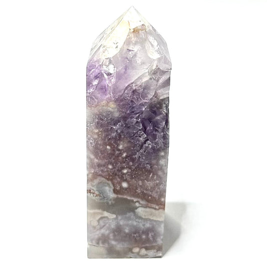 One of a Kind Pink Amethyst Stone Tower- 3 1/2 x 1 1/4"