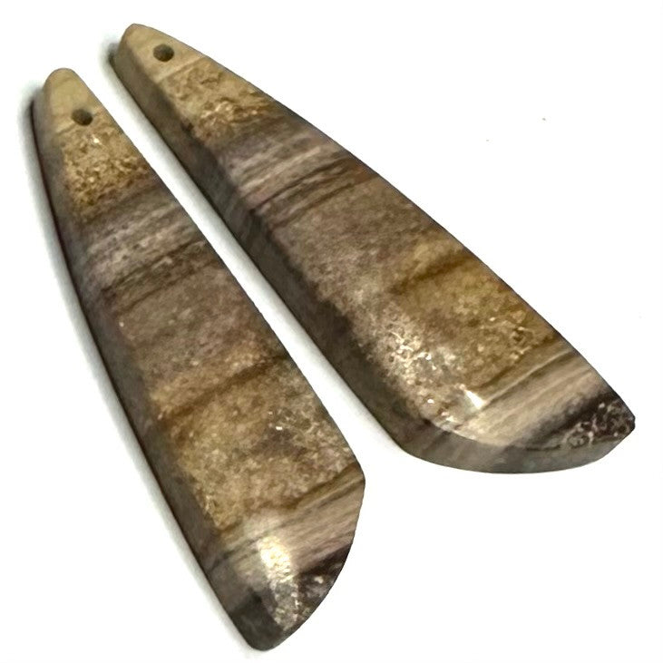 One of a Kind Desert Jasper Earring/Pendant Pair-37 x 12mm-SP6920