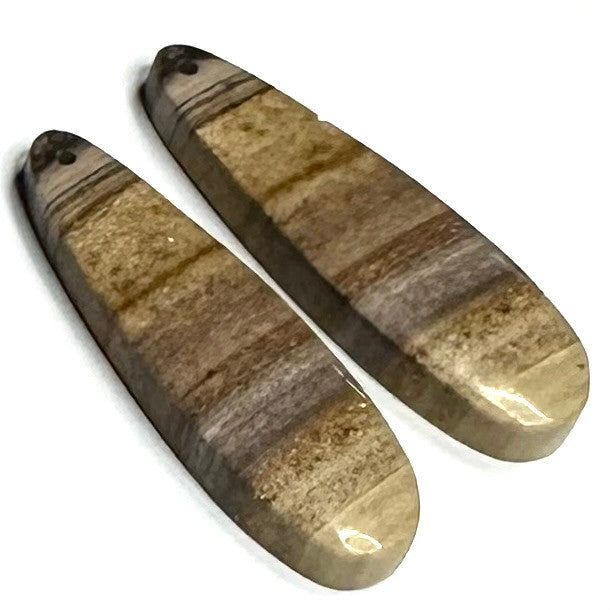 One of a Kind Desert Jasper Earring/Pendant Pair-34 x 12mm-SP6924