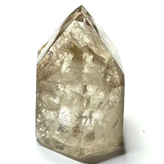 One of a Kind Smokey Garden Quartz with Rainbow Inclusions Mini Stone Tower-1 1/2 x 1 1/2"-NC6967