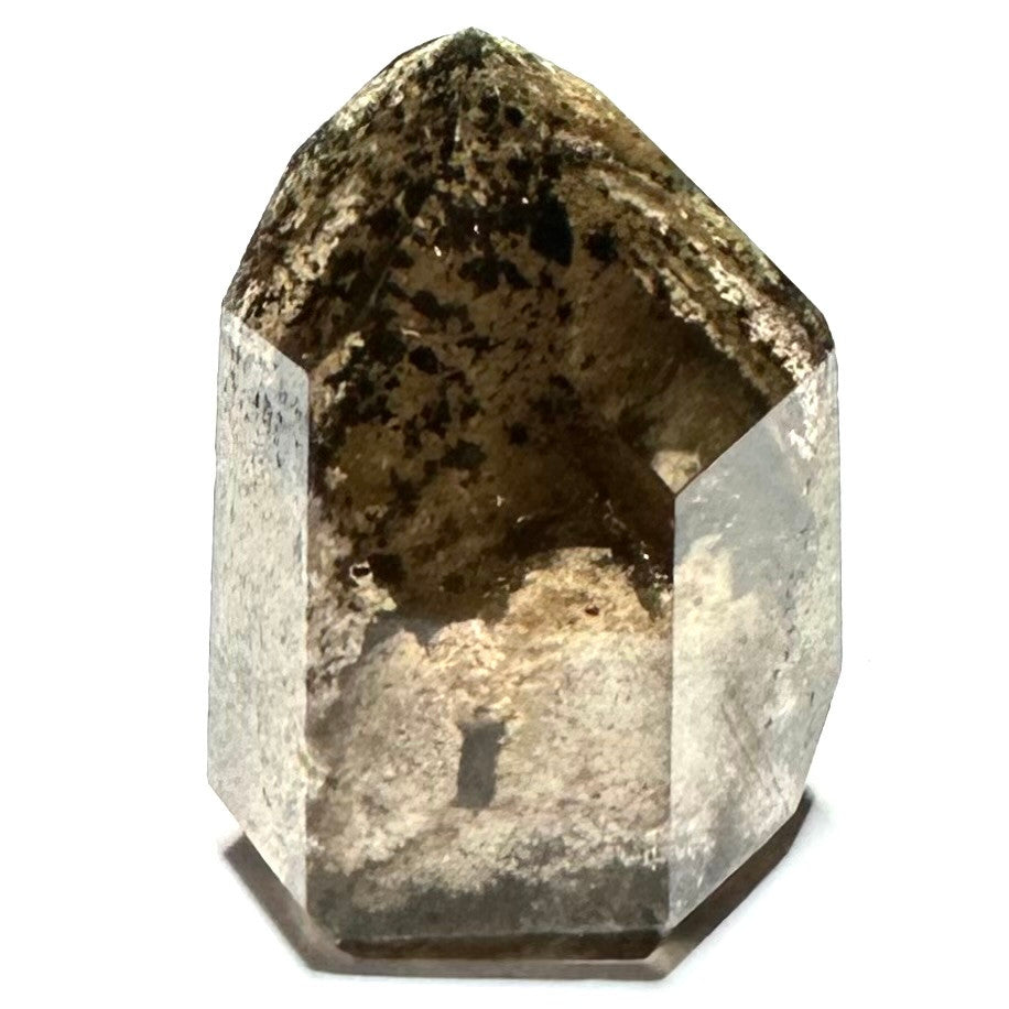 One of a Kind Smokey Garden Quartz  Mini Stone Tower-1 1/4 x 1"