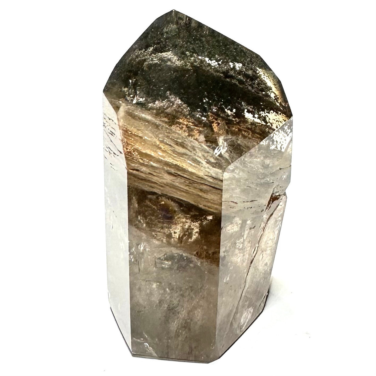 One of a Kind Garden Quartz with Rainbow Inclusions Stone Tower-2 3/4 x 1 1/2"