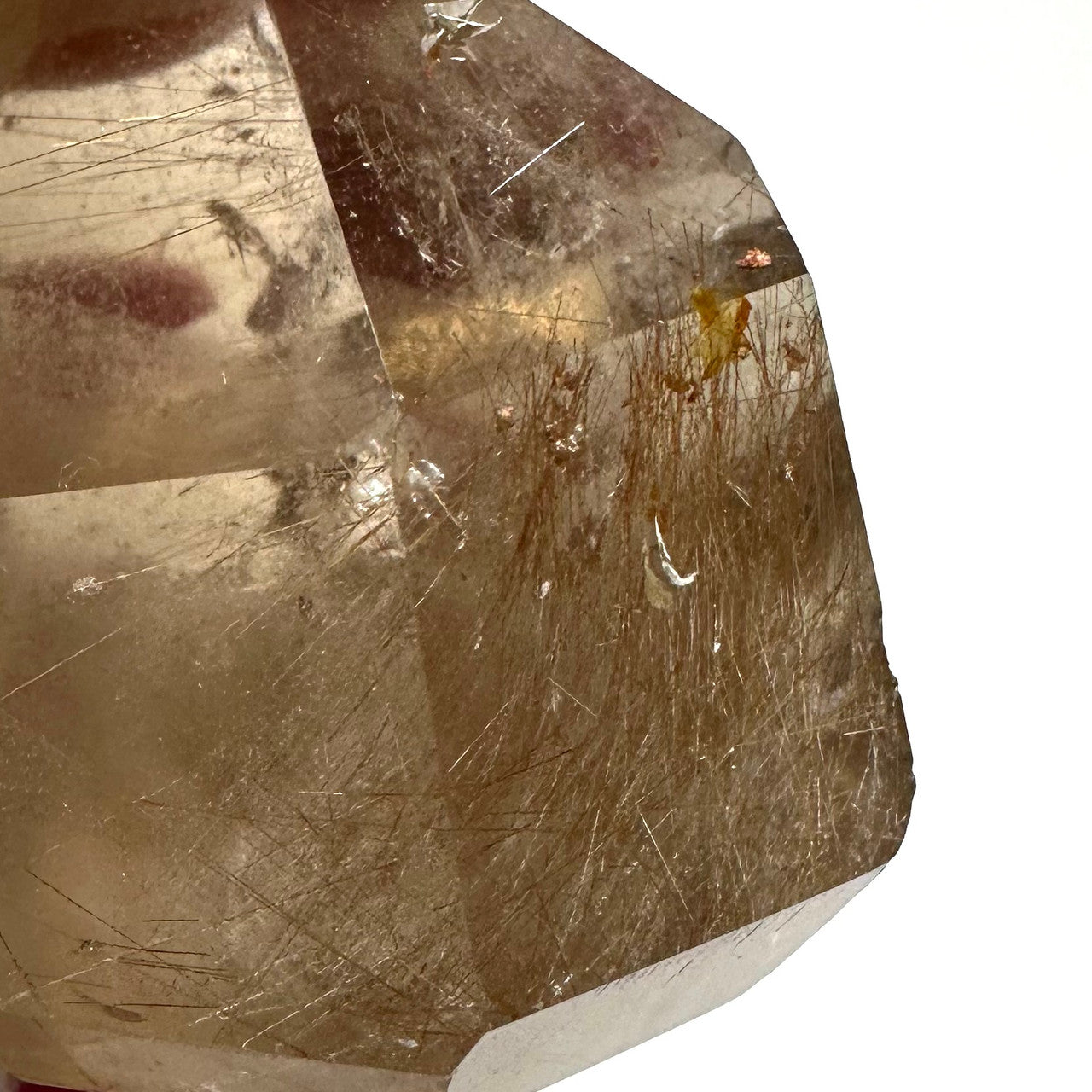 One of a Kind Rutilated Smokey Quartz with Rainbow Inclusions Tower-1 1/2 x 1 1/2"
