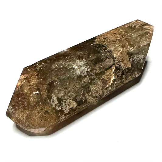 One of a Kind Garden Quartz with Rainbow Inclusions Double Terminated Point-2 x 3/4"