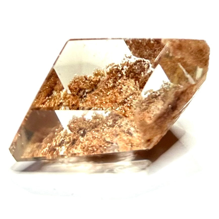 One of a Kind Garden Quartz  Rainbow Inclusions Freeform Stone-1 1/2 x 1 1/4"