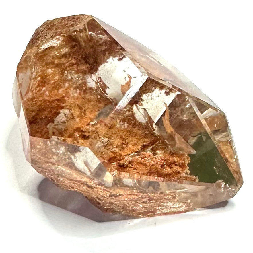 One of a Kind Garden Quartz  Rainbow Inclusions Freeform Stone-1 1/2 x 1 1/4"