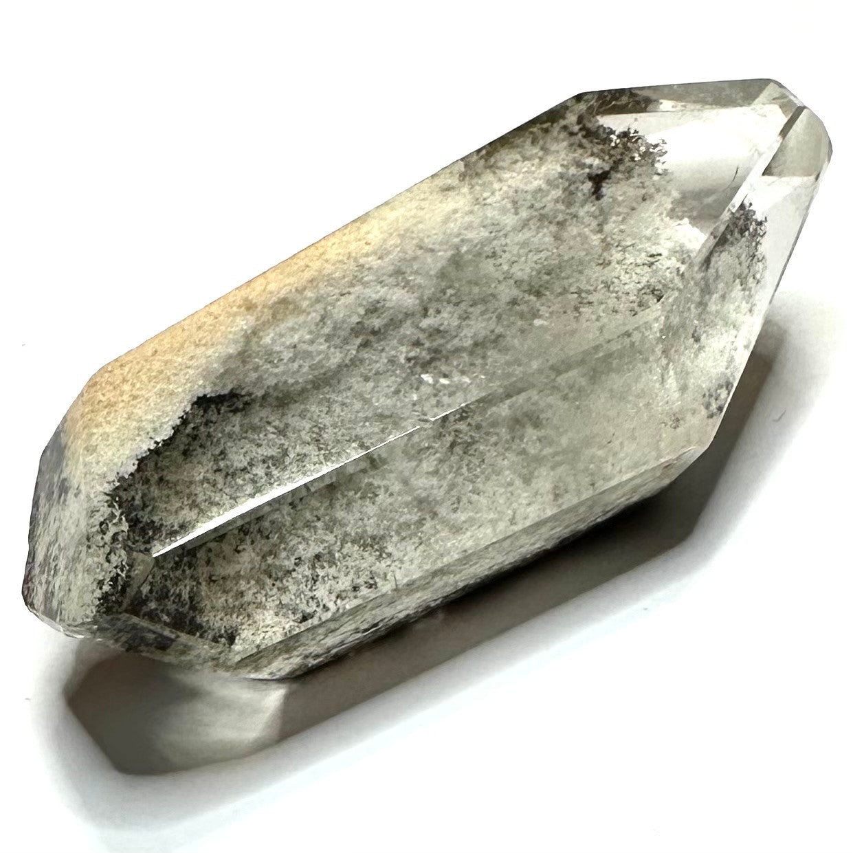 One of a Kind Garden Quartz with Rainbow Inclusions Double Terminated Point-2 x 3/4"-NC6995