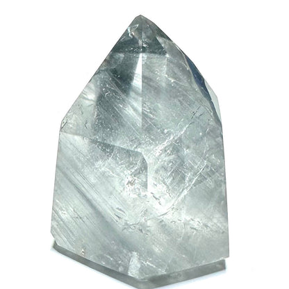 One of a Kind Blue Tara Quartz with Rainbow Inclusions Tower Stone-1 3/4 x 1 1/2"