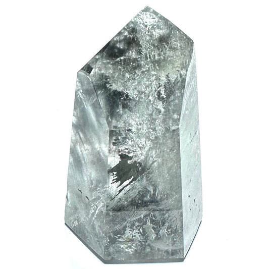 One of a Kind Blue Tara Quartz with Rainbow Inclusions Tower Stone-2 x 1 1/4"