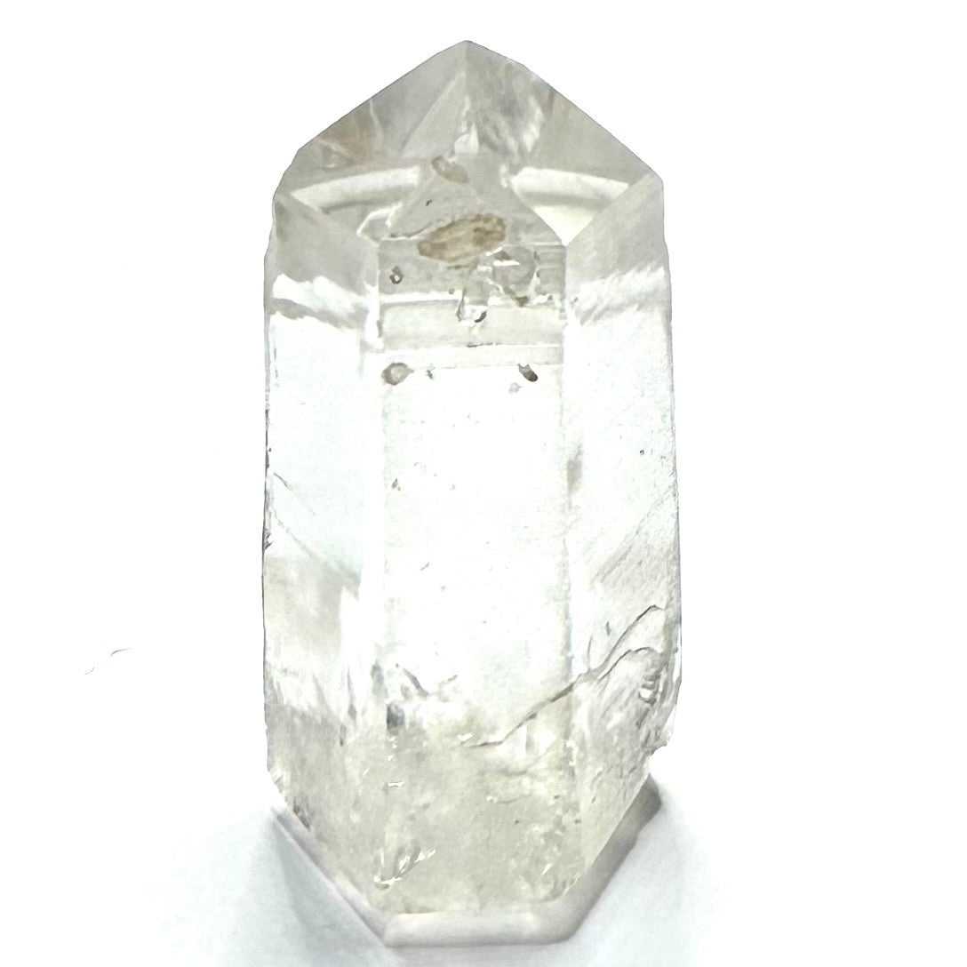 One of a Kind Lemurian Quartz Crystal with Rainbow Inclusions Stone Tower-2 x 1"