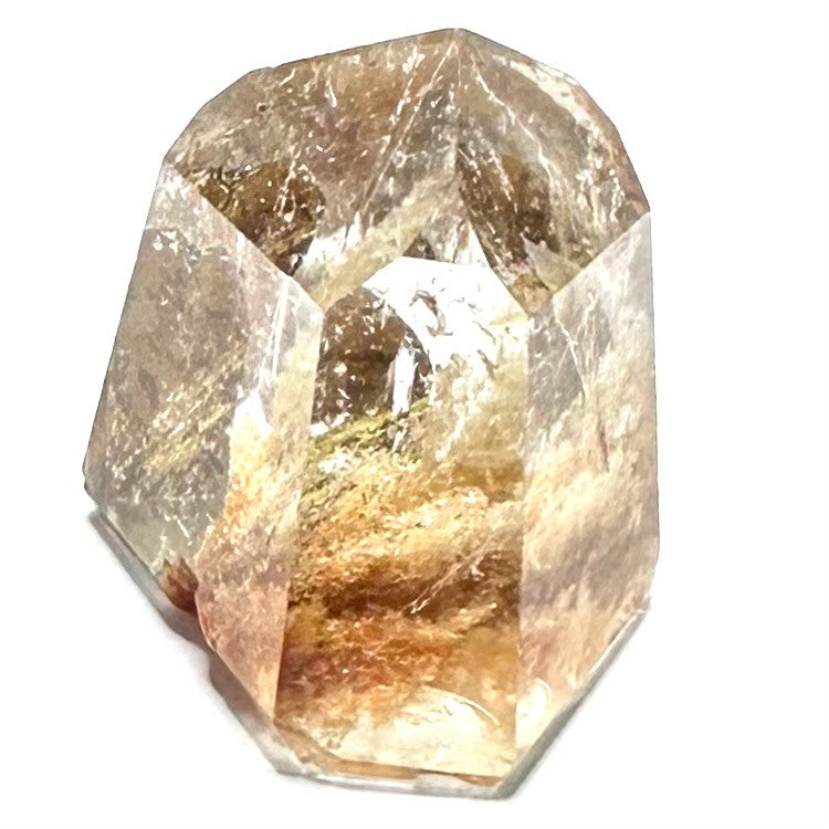 One of a Kind Garden Quartz  with Rainbow Inclusions Mini Tower-3/4 x 3/4"