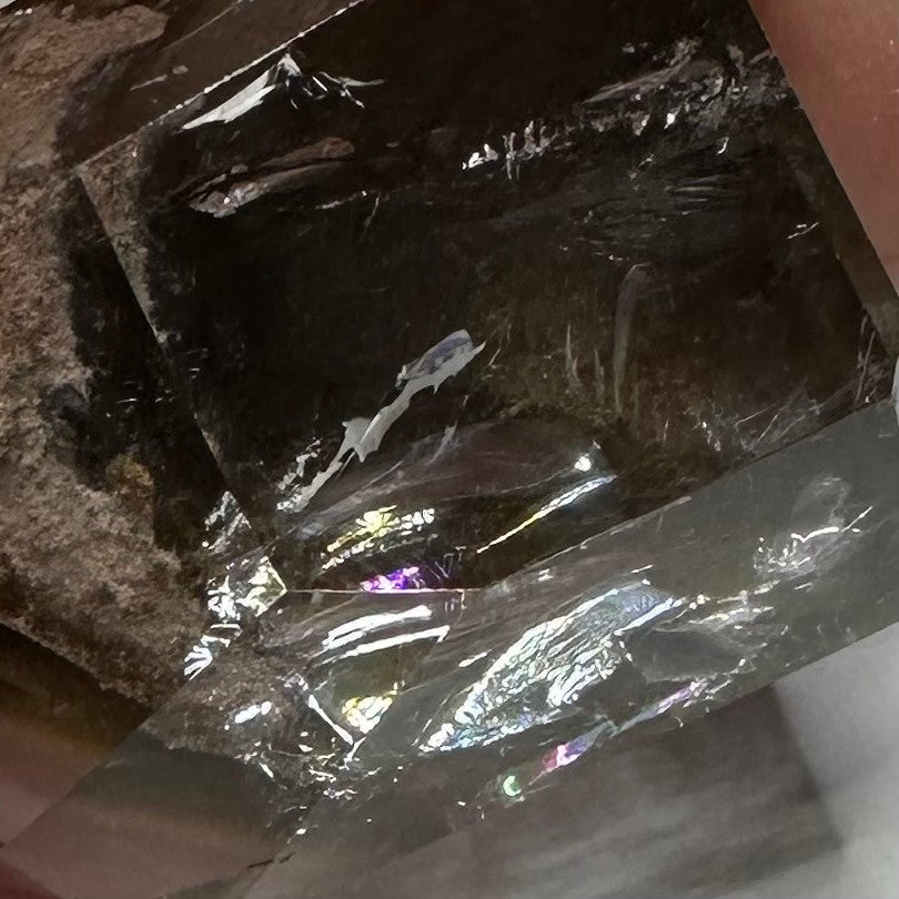 One of a Kind Garden Quartz with Rainbow Inclusions  Stone Tower-1 1/4 x 1"