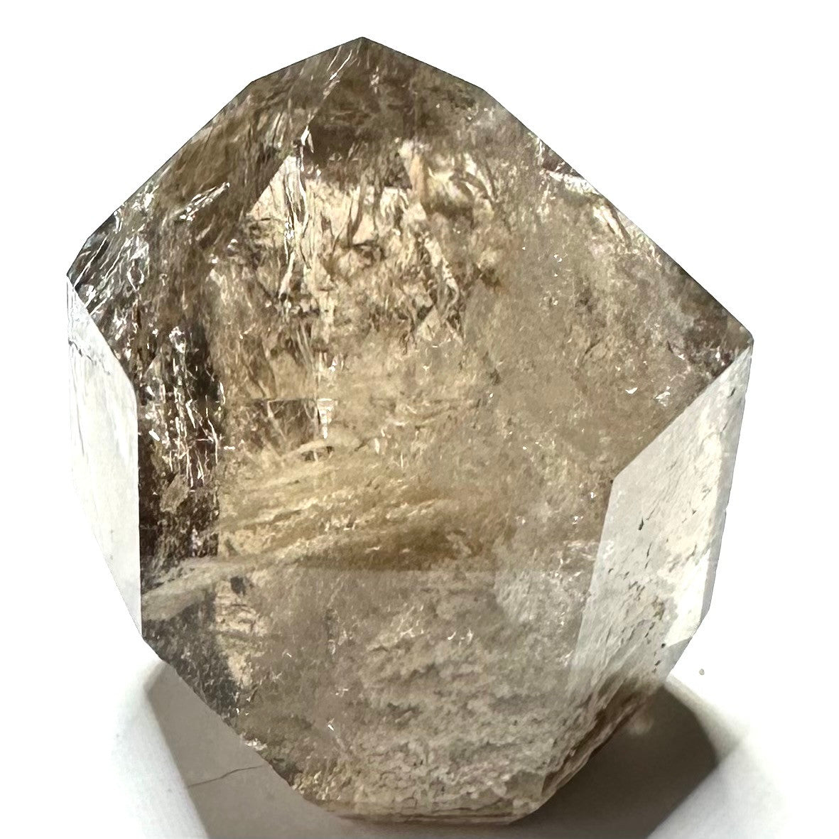 One of a Kind 1,000 Layer Garden Quartz with Rainbow Inclusions Tower Stone-1 1/2 x 1 1/4"