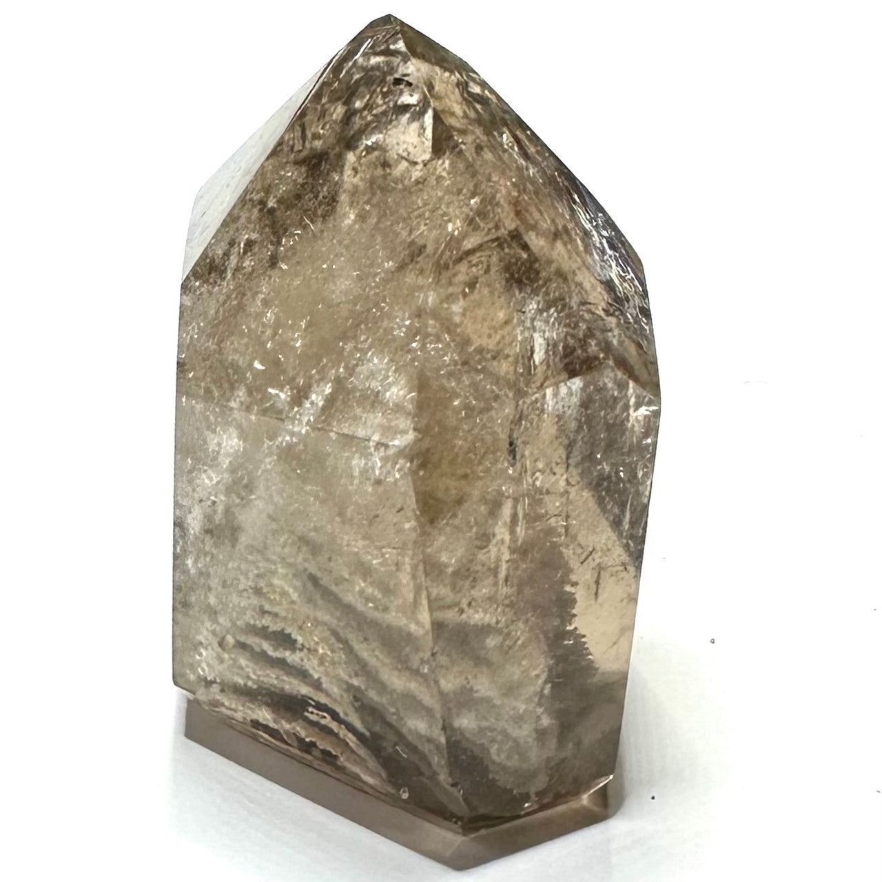 One of a Kind 1,000 Layer Garden Quartz with Rainbow Inclusions Tower Stone-1 1/2 x 1 1/4"