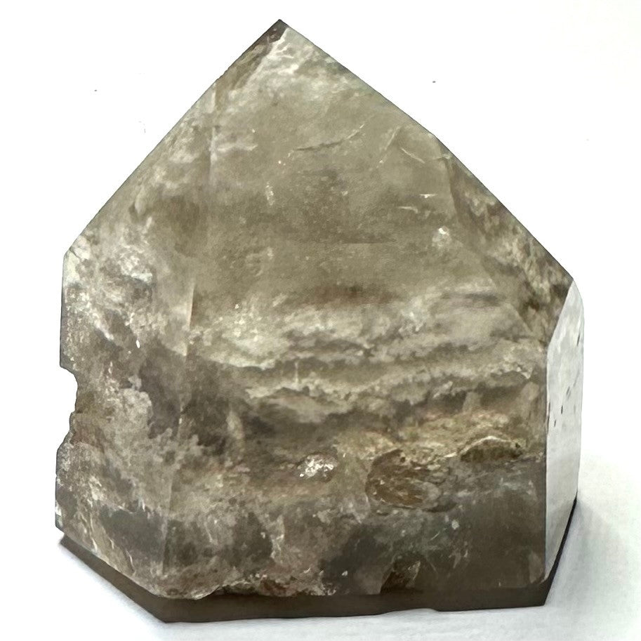 One of a Kind 1,000 Layer Garden Quartz with Rainbow Inclusions Tower Stone-1 1/2 x 1 1/2"