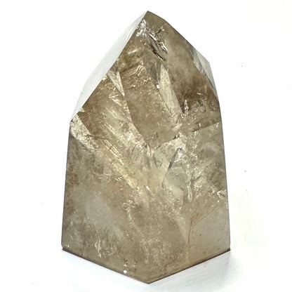 One of a Kind Smokey Garden Quartz with Rainbow Inclusions Stone Tower-1 3/4 x 1 3/4"