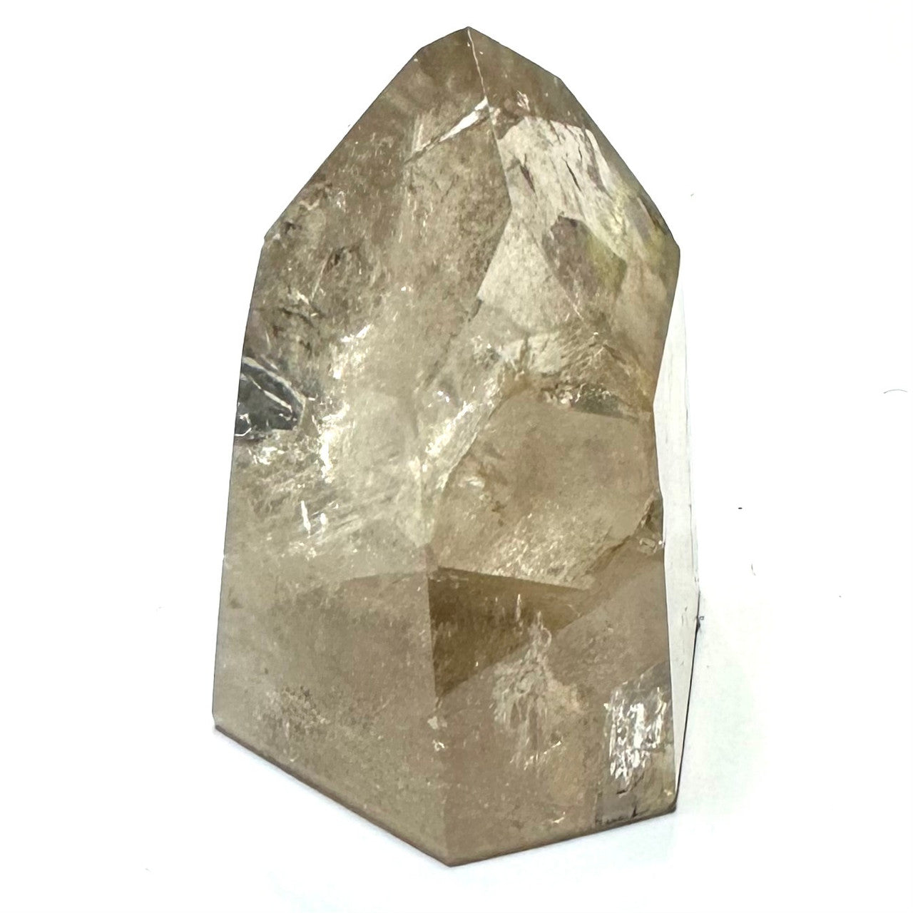 One of a Kind Smokey Garden Quartz with Rainbow Inclusions Stone Tower-1 3/4 x 1 3/4"