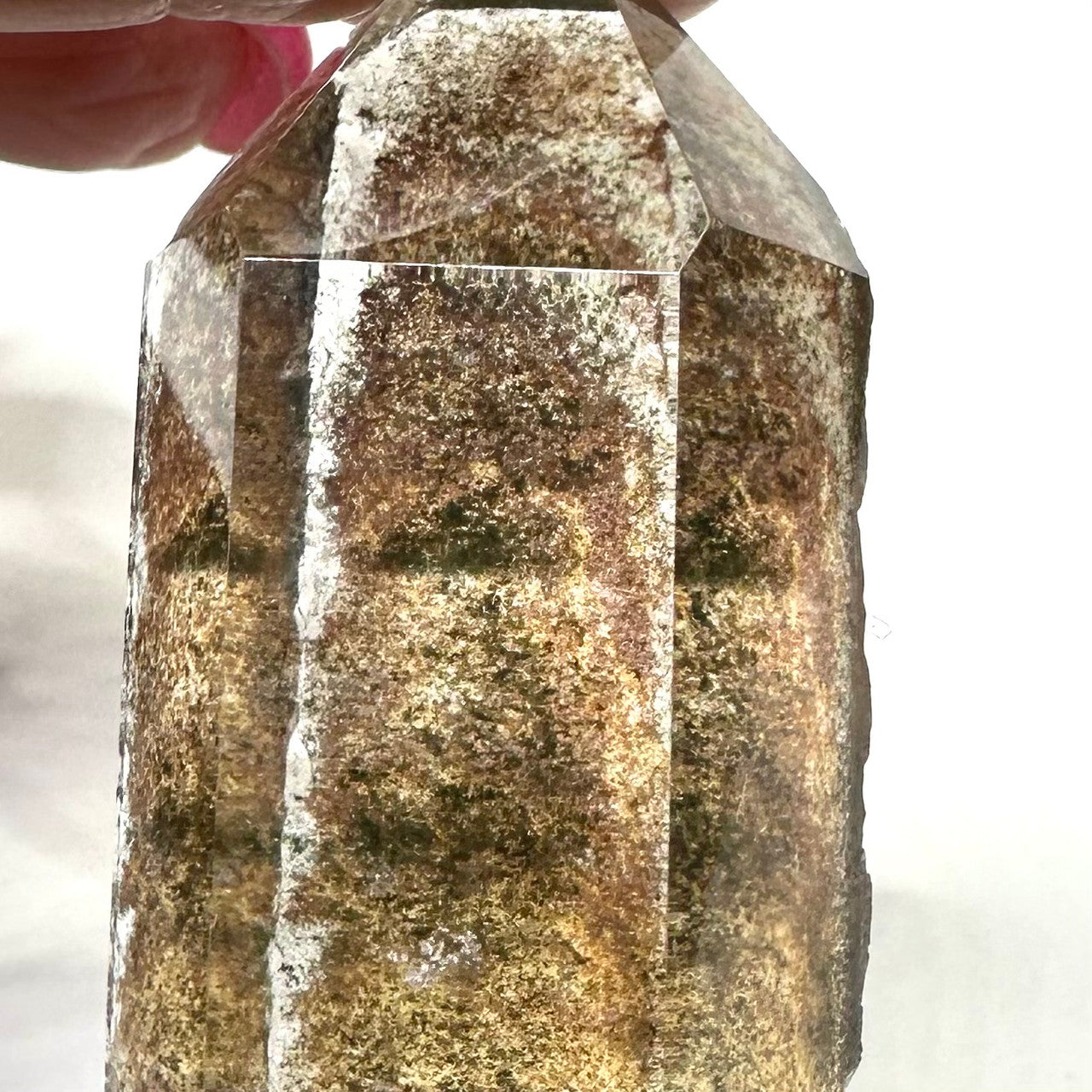 One of a Kind Garden Quartz  Mini Stone Tower-1 1/2 x 1"