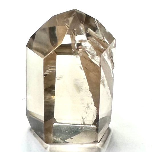 One of a Kind Smokey Garden Quartz with Rainbow Inclusions Mini Stone Tower-1 1/4 x 3/4"