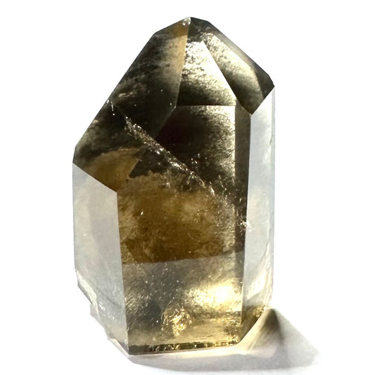 One of a Kind Smokey Garden Quartz with Rainbow Inclusions Mini Stone Tower-1 1/2 x 1"-NC7064