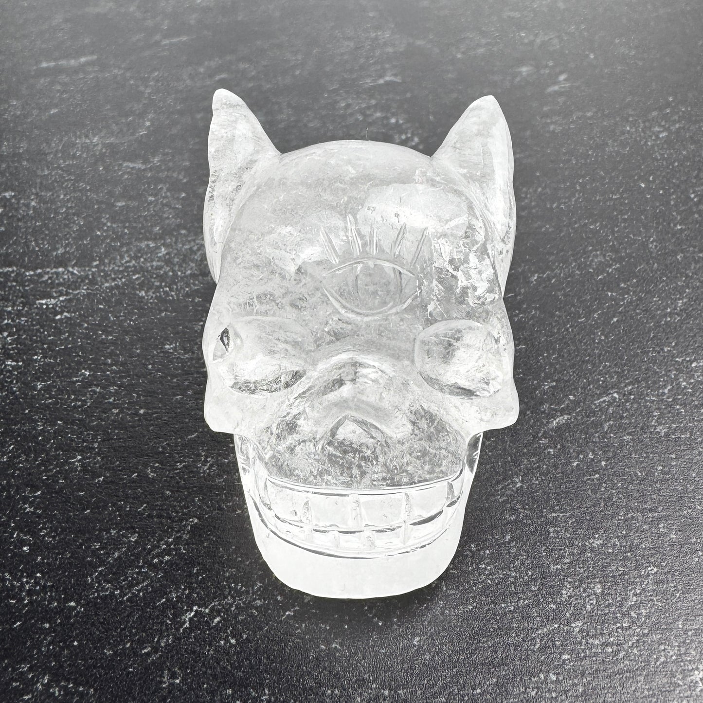 Rare Angel #888 Himalayan Quartz Skull Master Carved by Vikas Meena  1 1/2 x 1 3/4" NC7628