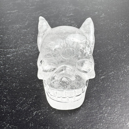 Rare Angel #888 Himalayan Quartz Skull Master Carved by Vikas Meena  1 1/2 x 1 3/4" NC7628