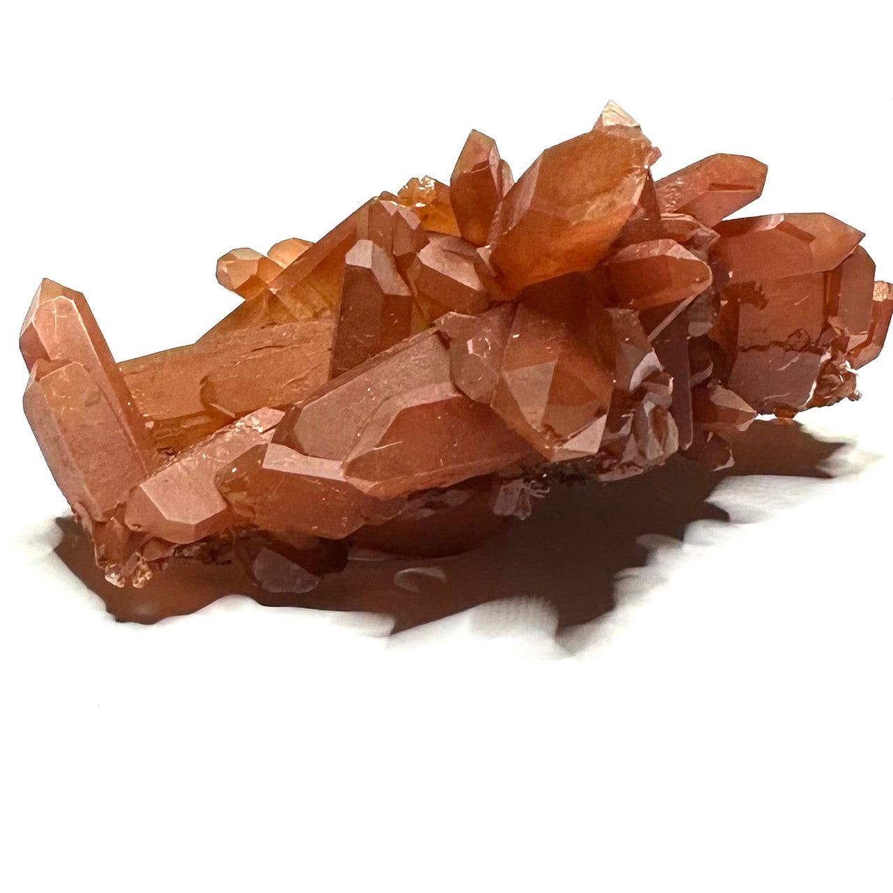One of a Kind Tangerine Quartz Crystal Cluster-2 1/2 x 1 1/2" (NC5690)