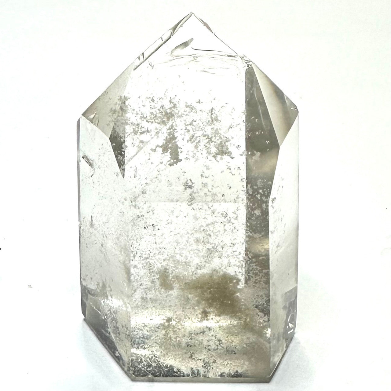 One of a Kind Phantom Quartz Crystal with Rainbow Inclusions Tower-2 x 1 1/4"