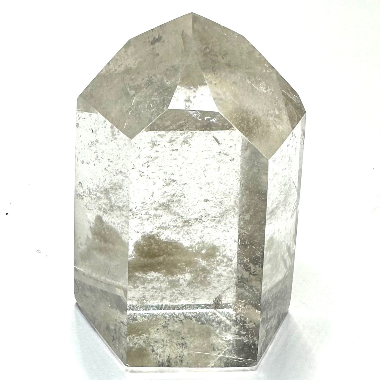 One of a Kind Phantom Quartz Crystal with Rainbow Inclusions Tower-2 x 1 1/4"