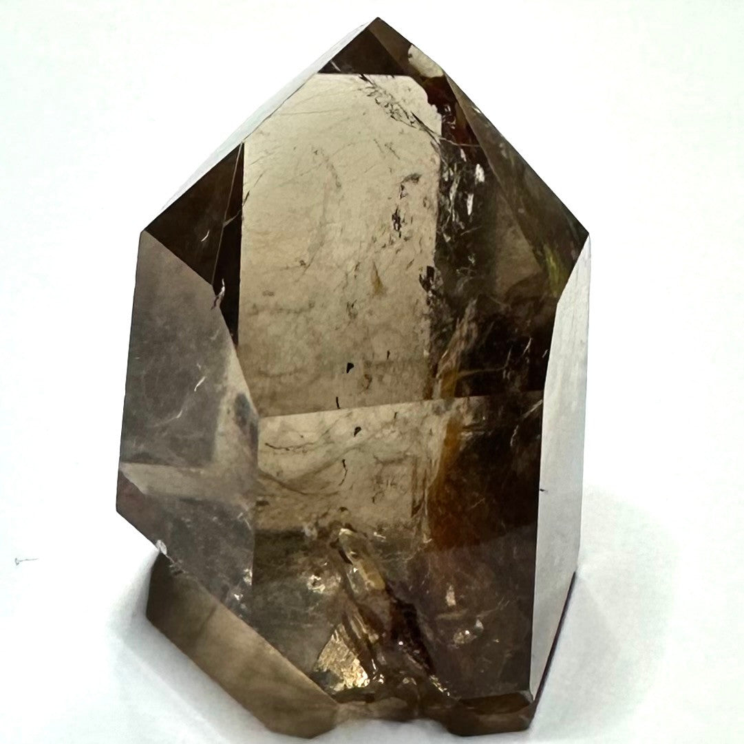 One of a Kind Smokey Garden Quartz with Rainbow Inclusions Mini Stone Tower-1 1/2 x 1 1/2"