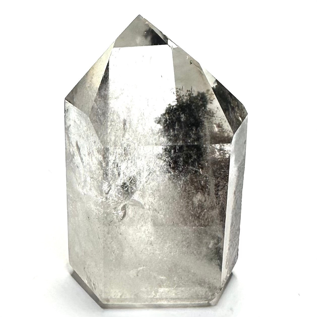 One of a Kind Garden Quartz with Rainbow Inclusions Stone Tower-2 3/4 x 1 3/4"