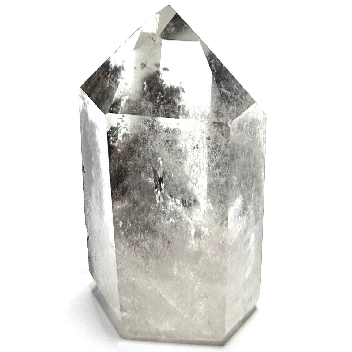 One of a Kind Garden Quartz with Rainbow Inclusions Stone Tower-2 3/4 x 1 3/4"