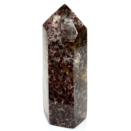 One of a Kind Garnet with Rainbow Inclusions Stone Tower-5 x 2"