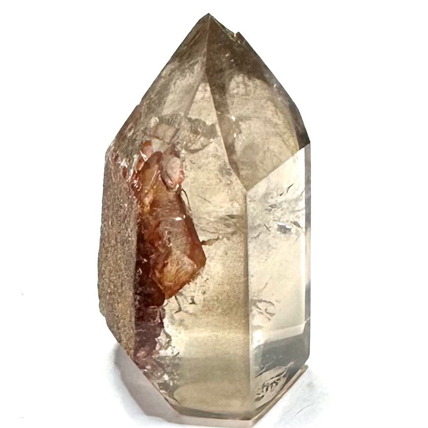 One of a Kind Smokey Garden Quartz with Rainbow Inclusions Mini Stone Tower-1 1/2 x 1"-NC7095
