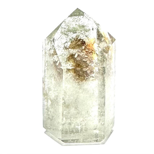 One of a Kind Green Lodolite with Phantoms and Rainbow Inclusions Tower Stone-1 1/2 x 3/4" (NC5733)