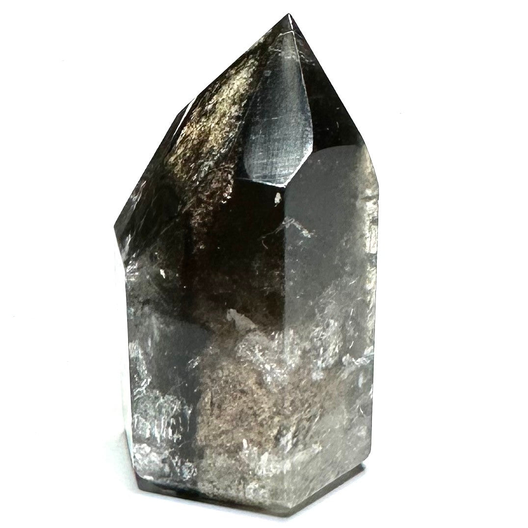 Lodolite Quartz with Rainbow Inclusions Mini Stone Tower-1 3/4 x 1"-NC7117