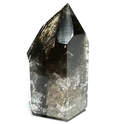 Lodolite Quartz with Rainbow Inclusions Mini Stone Tower-1 3/4 x 1"-NC7117